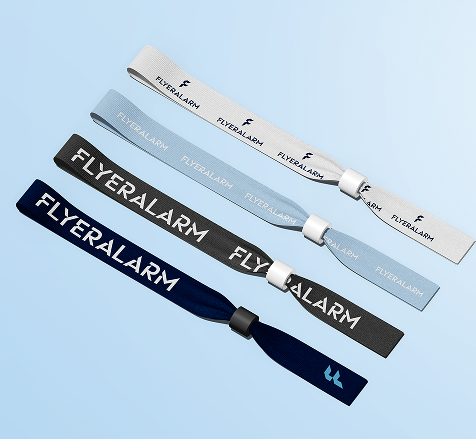 Fabric wrist bands, printed