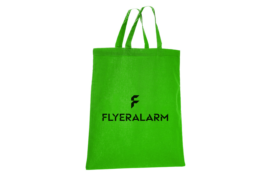 Basic cotton bag light green