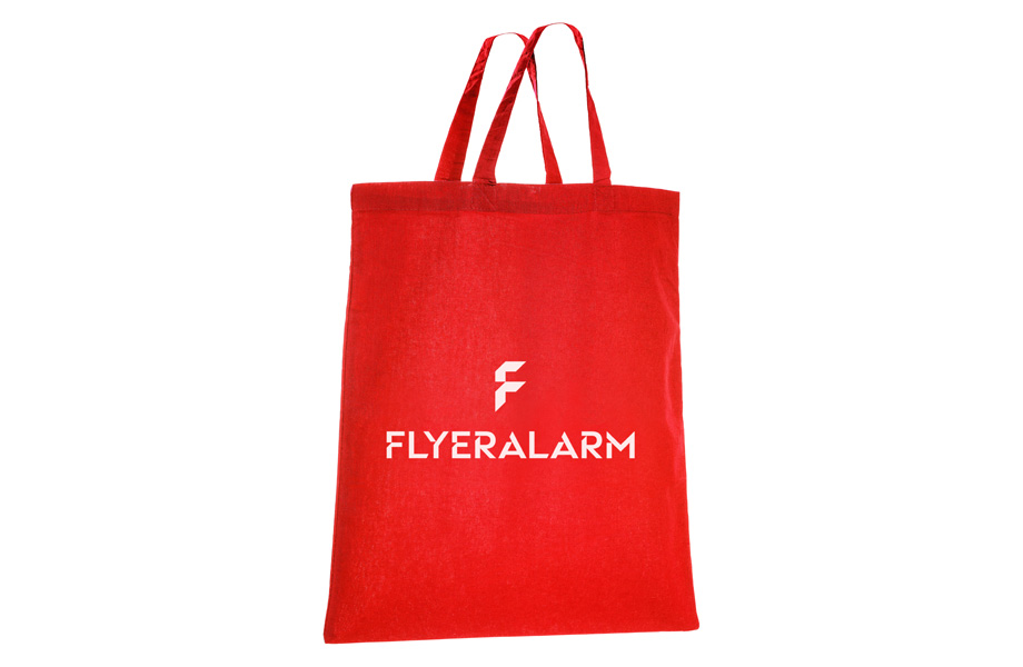 Basic cotton bag red