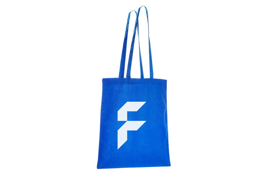 Basic cotton bag royal blue