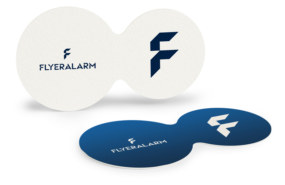 Coasters double circle 16.5 x 9.5 cm