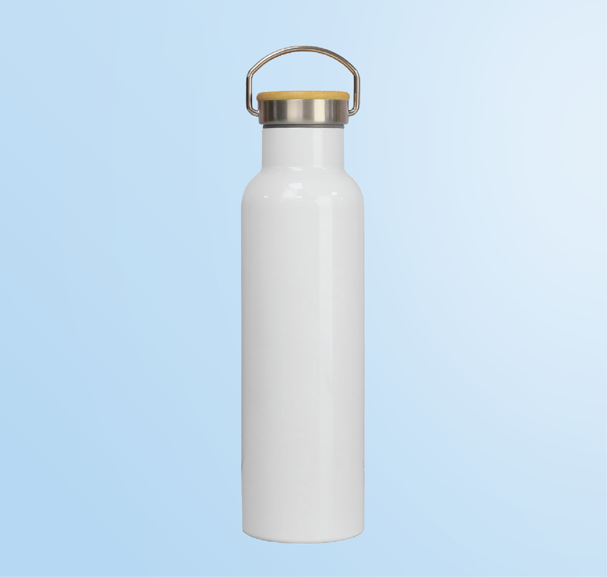 Stainless Steel Bamboo Lid Flask