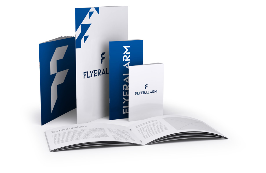 Brochures with staple binding (with finishes)