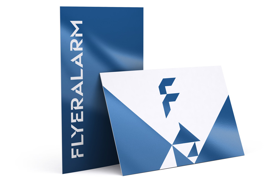 Business cards with UV varnish