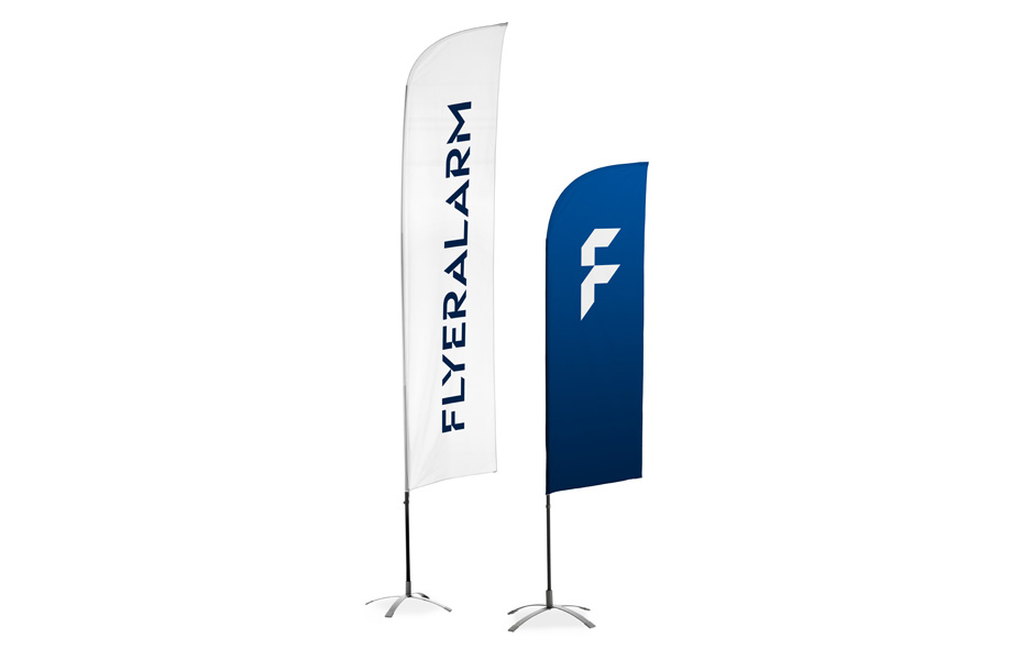 Feather flags, mechanism and print