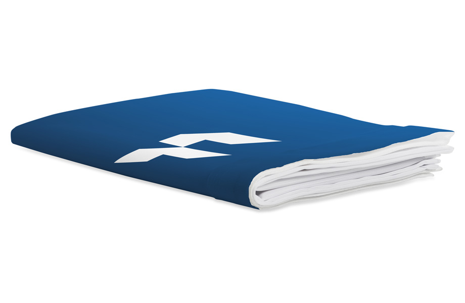 Feather flags, mechanism and print - small, folded