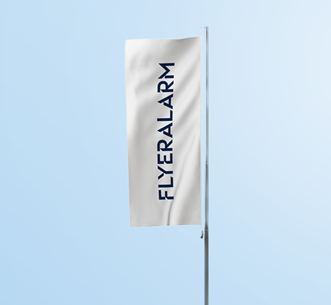 Hoisting flags for poles without side arm