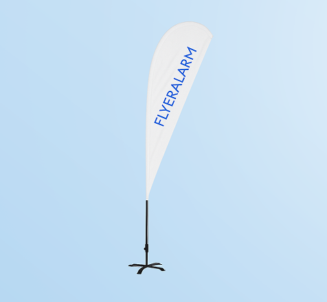 Basic teardrop flags, mechanism incl. print