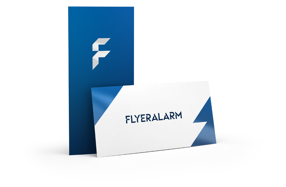 Flyer with finishing, foil-laminated, partial UV varnish