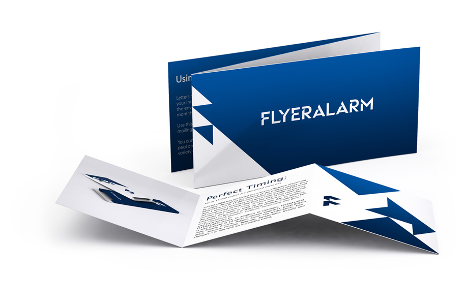 Folded leaflets, Z-fold