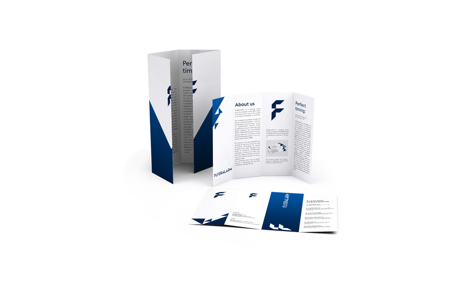 Folded leaflets, closed gate fold