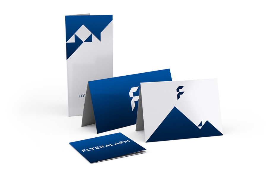 Folded leaflets, single fold