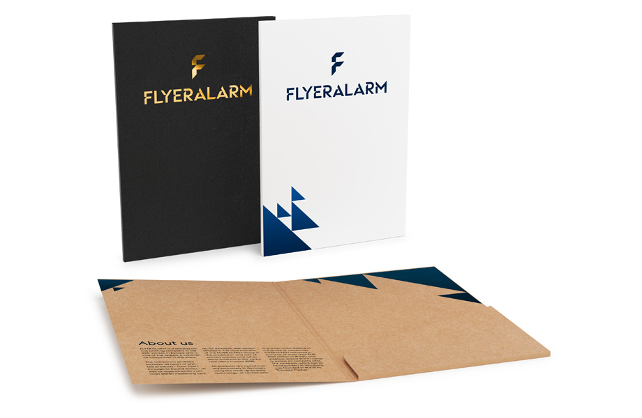 Folders with glued pocket