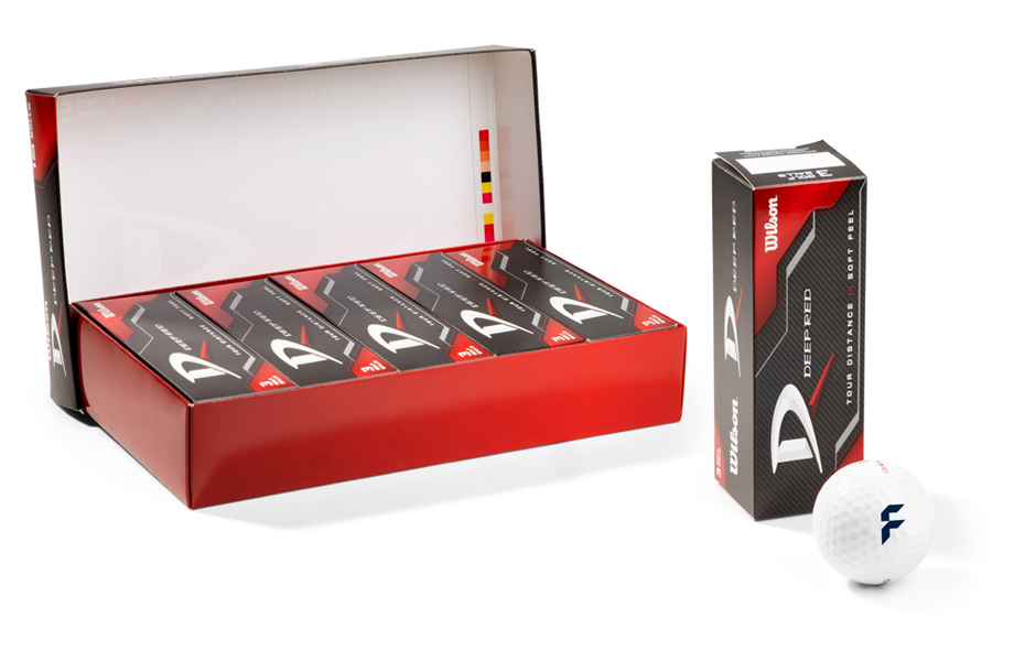 Golf balls Wilson Deep Red