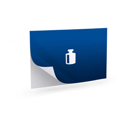 Highly adhesive stickers