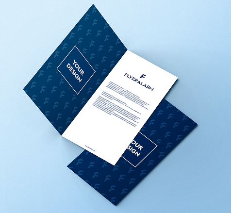 Folded leaflets, single fold