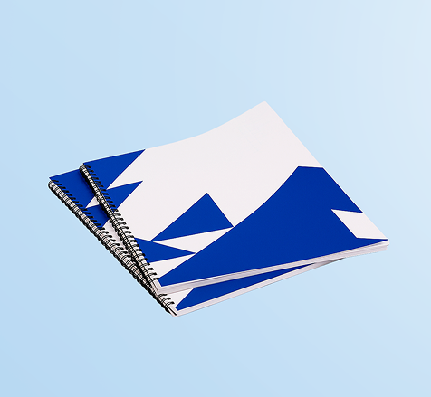 Notepads with spiral binding