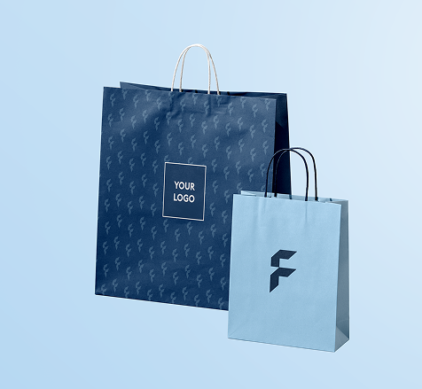 Paper bags with cord handle