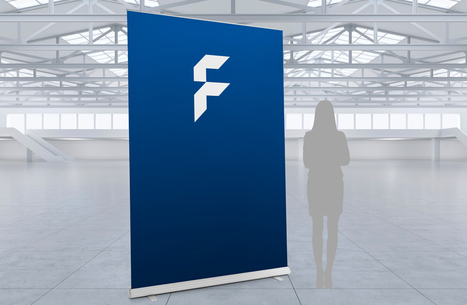 Roller banners XXL, mechanism and print