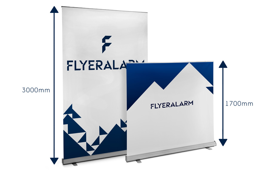 Roller banners XXL, mechanism and print