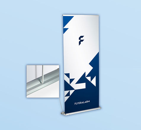 Premium roller banners, mechanism and print