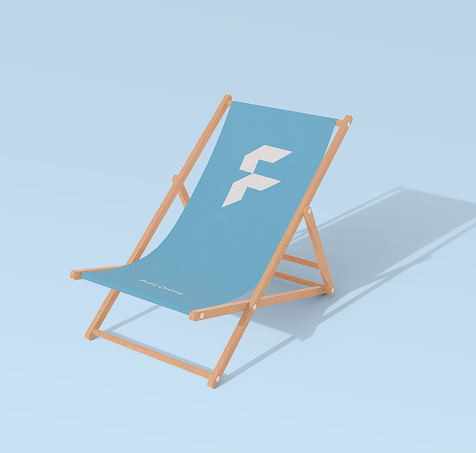 Deck chairs without armrest, mechanism and print