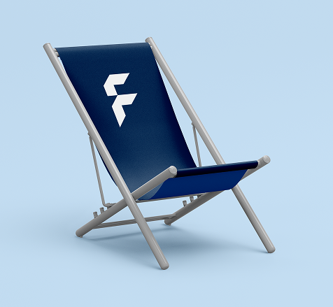 Aluminium deck chairs with armrest, mechanism and print