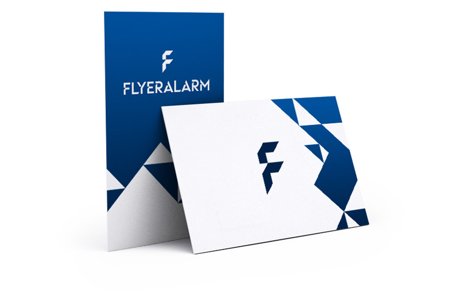 Standard business cards, matt lamination