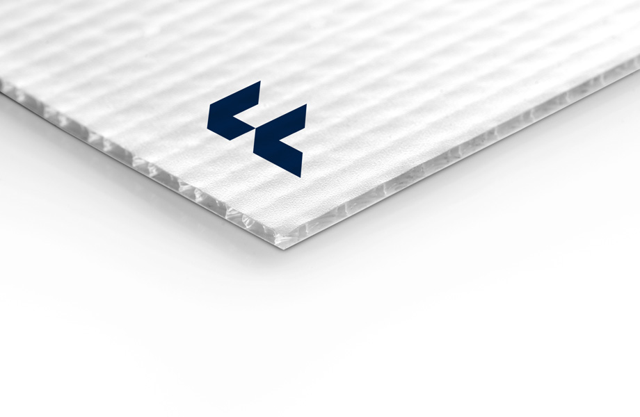 Material 450 gsm basic polypropylene twin-wall sheets