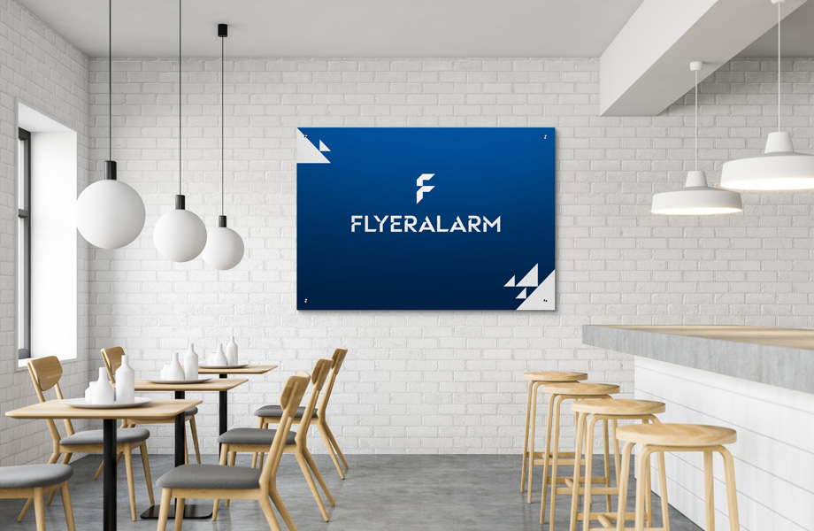 Example of fixing a panel with stainless steel spacers